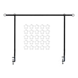 Maxbell over The Table Rod Stand with Clamp for Craft Banner Display Party Christmas Black