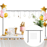 Maxbell over The Table Rod Stand with Clamp for Craft Banner Display Party Christmas Black
