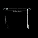 Maxbell over The Table Rod Stand with Clamp for Craft Banner Display Party Christmas Black