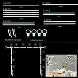 Maxbell over The Table Rod Stand Backdrop Stand for Thanksgiving Baby Shower Holiday