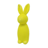 Flocked Bunny Easter Decoration Craft 22cm for Office Balcony Party Supplies yellow