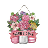 Wooden Door Hanging Sign Mother's Day Decoration Porch Sign Decor for Window
