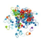Maxbell 12Pcs Bobbin Holder + 100pcs Plastic Knitting Crochet Stitch Needle Clips