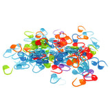 Maxbell 12Pcs Bobbin Holder + 100pcs Plastic Knitting Crochet Stitch Needle Clips