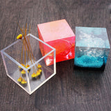 Maxbell 2x Silicone DIY Molds for Resin Jewelry Making Decor Craft Tool Cube 35/65mm