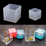 Maxbell 2x Silicone DIY Molds for Resin Jewelry Making Decor Craft Tool Cube 35/65mm