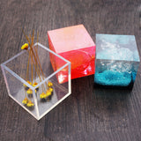 Maxbell 2x Silicone DIY Molds for Resin Jewelry Making Decor Craft Tool Cube 35/65mm