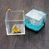 Maxbell 2x Silicone DIY Molds for Resin Jewelry Making Decor Craft Tool Cube 35/65mm