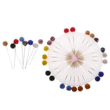 Maxbell 30 Pieces Multicolor Rhinestone Hijab Pins Scarf Shawl Tailor Sewing Snag-Free Pins Brooch - Aladdin Shoppers
