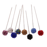 Maxbell 30 Pieces Multicolor Rhinestone Hijab Pins Scarf Shawl Tailor Sewing Snag-Free Pins Brooch - Aladdin Shoppers