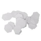 Maxbell 200Pcs Hexagon English PAPER PIECING Quilting Templates White 26mm 42mm