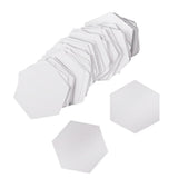 Maxbell 200Pcs Hexagon English PAPER PIECING Quilting Templates White 26mm 42mm