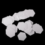Maxbell Pack of 500 Hexagon Shape English PAPER PIECING Quilting Templates Crafts