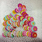 Maxbell 150Pcs Daisy Flower Wooden 2-holes Buttons for Crafts Scrapbooking 20mm 25mm