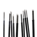 10 Pieces/Set Steel Gravers Chisel Stone Seal Craft Wood Engraving Tools DIY