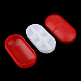 Maxbell Maxbell 1pc Travel Pill Box Medicine Tablet Storage Vitamine Organiser  Red