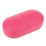 Maxbell Maxbell 1pc Travel Pill Box Medicine Tablet Storage Vitamine Organiser  Rose red