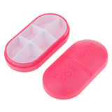 Maxbell Maxbell 1pc Travel Pill Box Medicine Tablet Storage Vitamine Organiser  Rose red