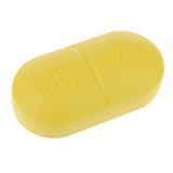 Maxbell Maxbell 1pc Travel Pill Box Medicine Tablet Storage Vitamine Organiser  Light yellow