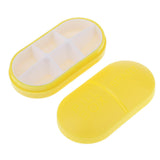 Maxbell Maxbell 1pc Travel Pill Box Medicine Tablet Storage Vitamine Organiser  Light yellow