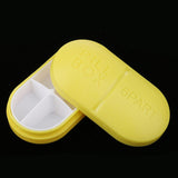 Maxbell Maxbell 1pc Travel Pill Box Medicine Tablet Storage Vitamine Organiser  Light yellow