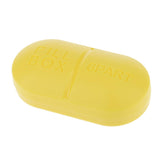 Maxbell Maxbell 1pc Travel Pill Box Medicine Tablet Storage Vitamine Organiser  Light yellow