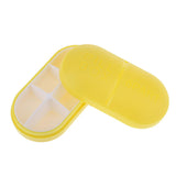 Maxbell Maxbell 1pc Travel Pill Box Medicine Tablet Storage Vitamine Organiser  Light yellow