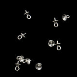 Maxbell 20Pieces Sterling Silver 925 Pendant Clasp Pearl Bail Pins Connector 4mm 5mm - Aladdin Shoppers