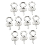 Maxbell 20Pieces Sterling Silver 925 Pendant Clasp Pearl Bail Pins Connector 4mm 5mm - Aladdin Shoppers