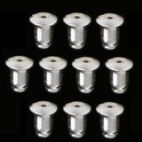 Maxbell 10pcs 925 Sterling Silver Earring Back Stopper Earnuts Jewelry Findings 4mm - Aladdin Shoppers