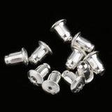 Maxbell 10pcs 925 Sterling Silver Earring Back Stopper Earnuts Jewelry Findings 4mm - Aladdin Shoppers