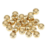 Maxbell 100 Pieces Copper Spacer Beads fit Buddha Bead String Charm Bracelet Chain 5mm - Aladdin Shoppers