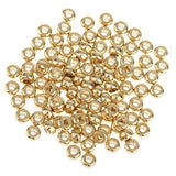 Maxbell 100 Pieces Copper Spacer Beads fit Buddha Bead String Charm Bracelet Chain 5mm - Aladdin Shoppers