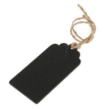 Maxbell 20 Pieces Mini Rectangle Wooden Blackboard Chalkboard Tags