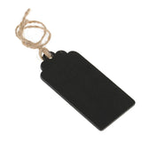 Maxbell 20 Pieces Mini Rectangle Wooden Blackboard Chalkboard Tags