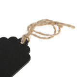 Maxbell 20 Pieces Mini Rectangle Wooden Blackboard Chalkboard Tags