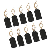 Maxbell 20 Pieces Mini Rectangle Wooden Blackboard Chalkboard Tags