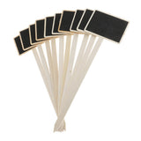 Maxbell 40 Pieces Mini Wooden Blackboard Chalkboard Tags Garden Wedding Use