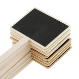 Maxbell 40 Pieces Mini Wooden Blackboard Chalkboard Tags Garden Wedding Use