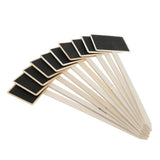Maxbell 40 Pieces Mini Wooden Blackboard Chalkboard Tags Garden Wedding Use