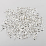 Maxbell 100pcs Silver Screw Eye Pin Findings For Clay Jewelry Resin Bead 10x4mm Hoop - Aladdin Shoppers