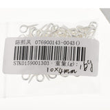 Maxbell 100pcs Silver Screw Eye Pin Findings For Clay Jewelry Resin Bead 10x4mm Hoop - Aladdin Shoppers