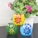 Maxbell 500Pieces Vitreous Glass Mosaic Tiles for Arts DIY Crafts Light Orange&Brown