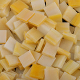 Maxbell 500Pieces Vitreous Glass Mosaic Tiles for Arts DIY Crafts Light Orange&Brown