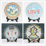 Maxbell 500Pieces Vitreous Glass Mosaic Tiles for Arts DIY Crafts Light Orange&Brown