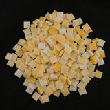 Maxbell 500Pieces Vitreous Glass Mosaic Tiles for Arts DIY Crafts Light Orange&Brown