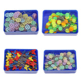 Maxbell Round Magnetic Sewing Pin Holder Pin Cushion with 85pcs Patchwork Pins