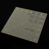 Maxbell 2pcs Plastic Square Rectangle Quilting Templates Patchwork Sewing Rulers