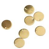 Pack of 20PCS Alloy Round Pieces With Hole For Jewelry Necklace Earrings Jewelry Bracelet Making Craft Projects DIY Gold