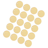 Pack of 20PCS Alloy Round Pieces With Hole For Jewelry Necklace Earrings Jewelry Bracelet Making Craft Projects DIY Gold